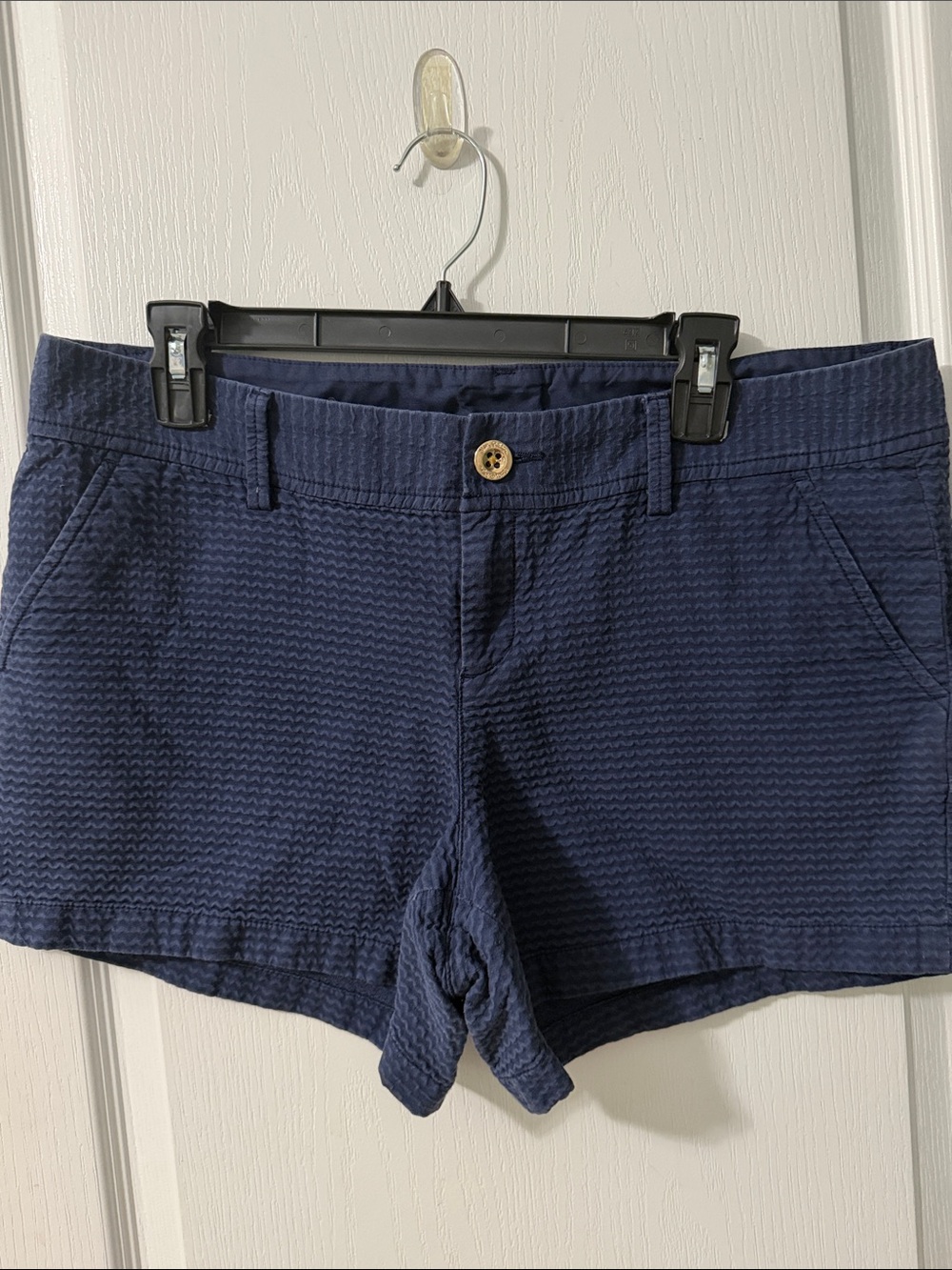 Lilly Pulitzer Callahan Navy Textured Women’s Shorts size 14